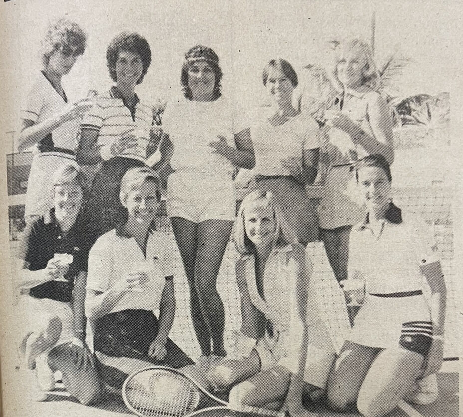 Tennis birthday for Susan Brewster